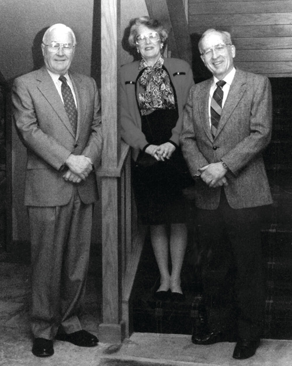 Ann Noble Brown, with brothers, Sam and Ed Noble