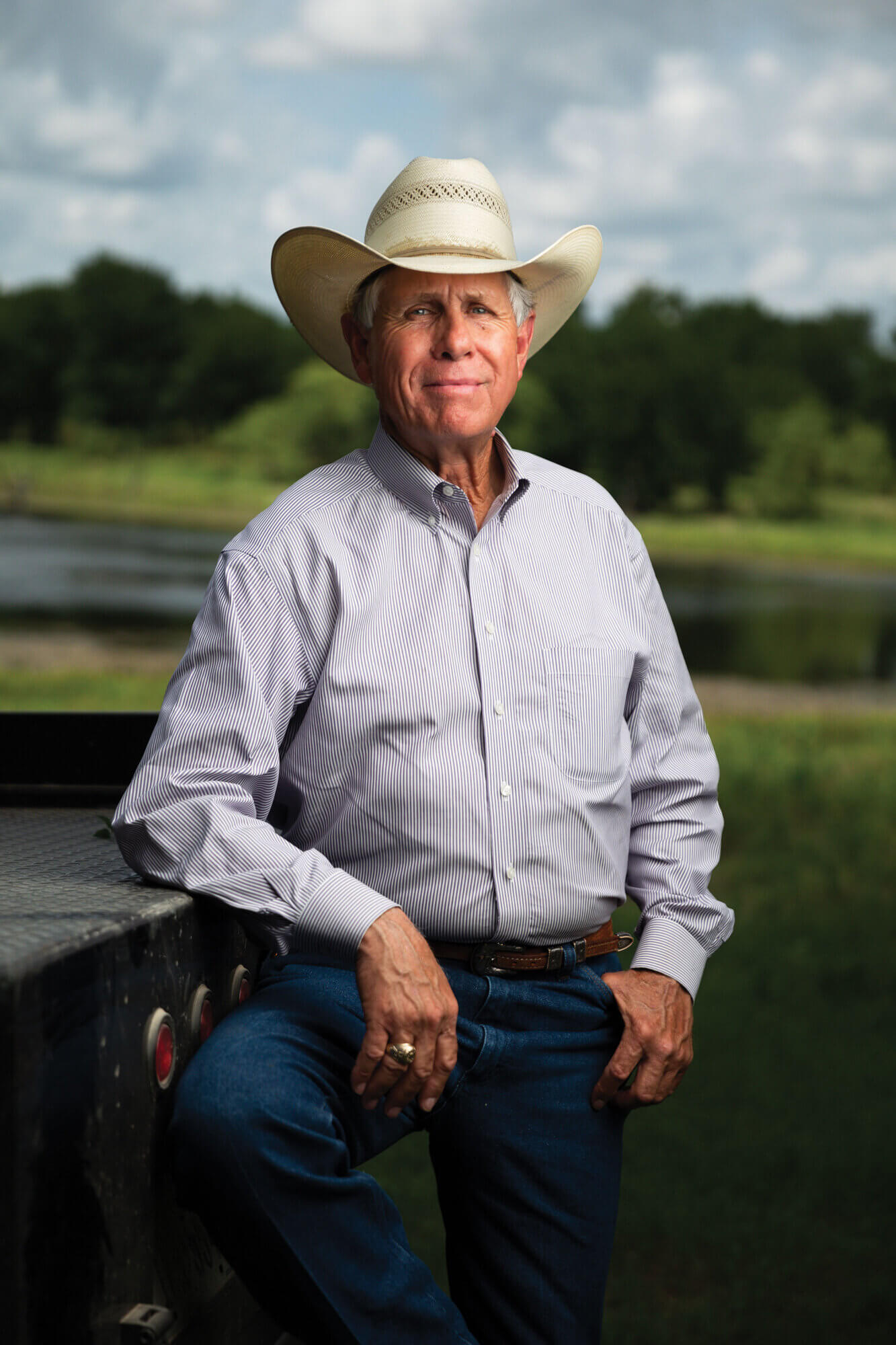 Gary Price regenerates the land while raising beef cattle on 77 Ranch in Blooming Grove, Texas.