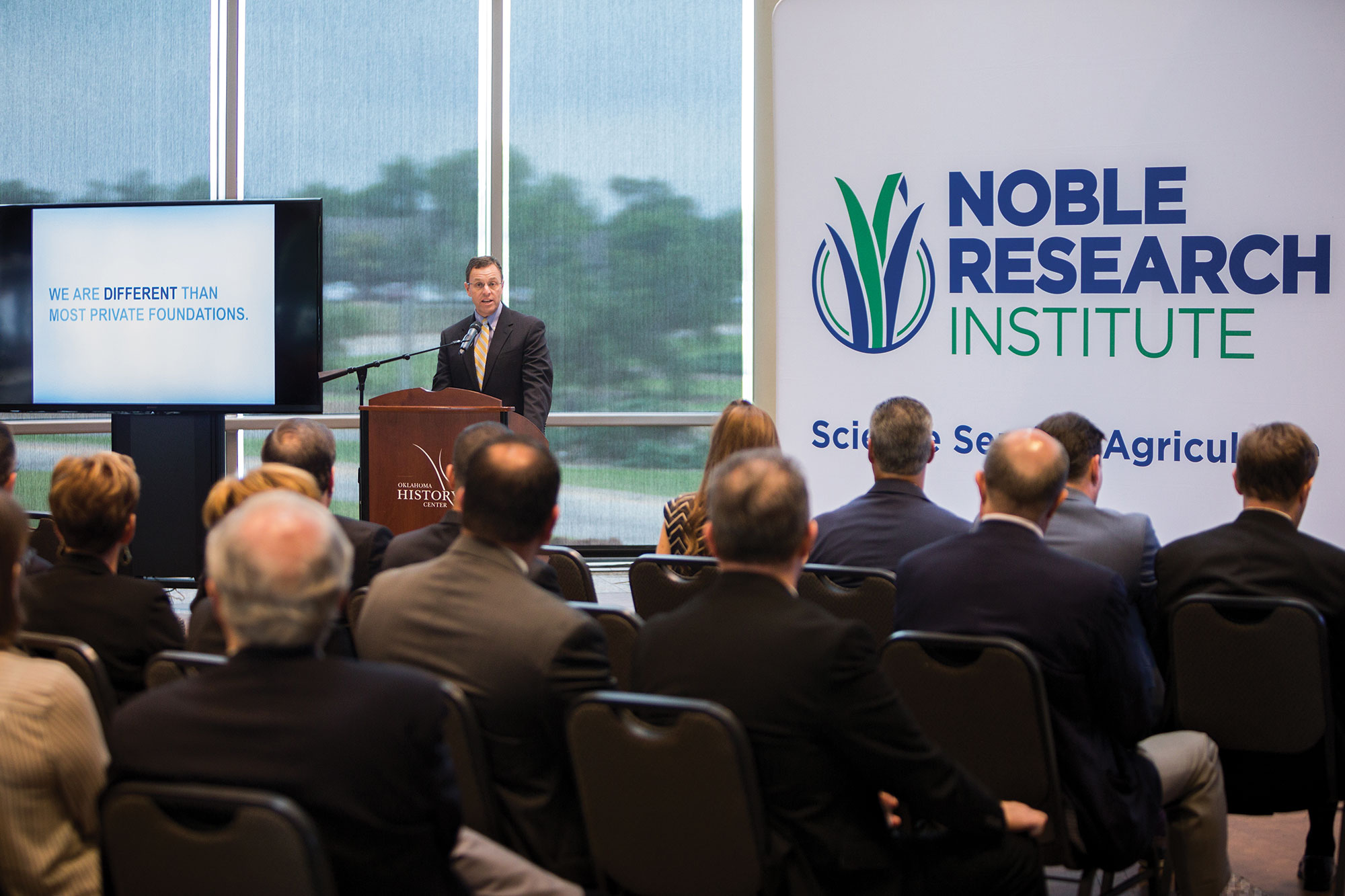 Steve Rhines explains how a public charity more closely aligns with the operations of the Noble Research Institute.