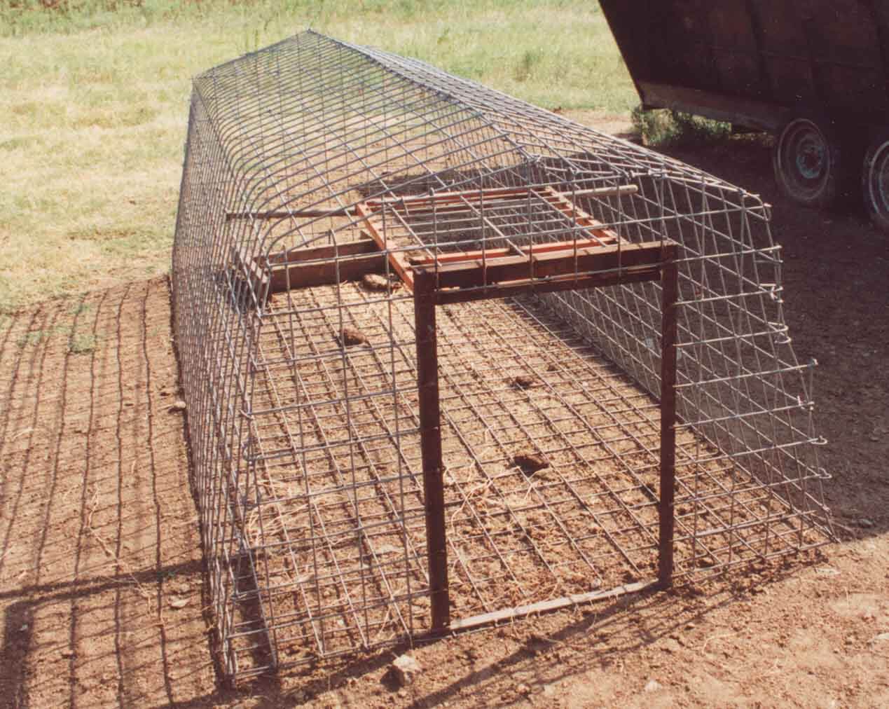 Portable cage for hogs