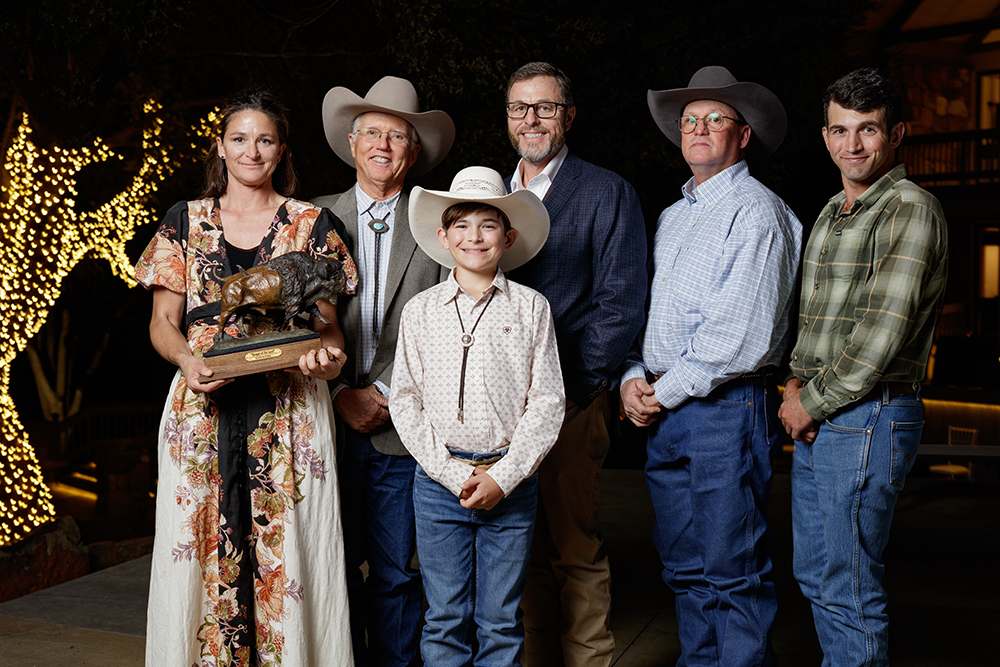 Noble Land Stewardship Award honorees from G Bar C Ranch