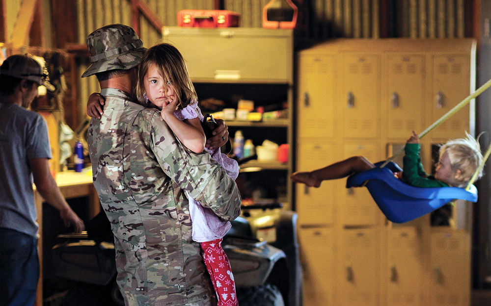 working in shop with kids