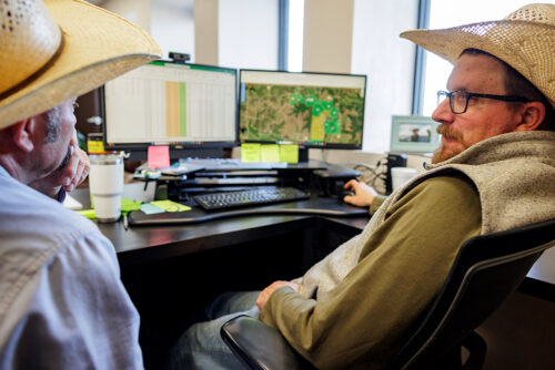 consultants working on grazing plan